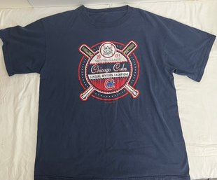 XL 2003 Chicago Cubs Central Division Champs T Shirt.