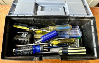 Toolbox Full Of Screwdrivers