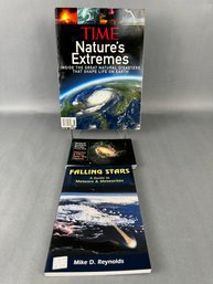 Softback Books On Stars And Natural Disasters