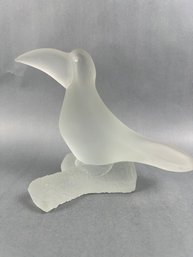 Frosted Glass Toucan.