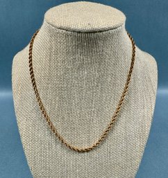 14k Gold Twisted Necklace