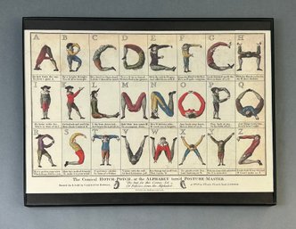 The Comical Hotch-potch Alphabet Print Framed