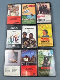 9 Rock And Roll Cassette Tapes.