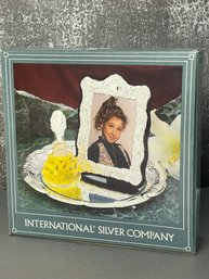 IN BOX International Silver Company Silverplated Vanity Set