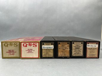 6 Antique Player Piano Rolls.