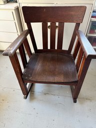 Antique Oak Rocking Chair