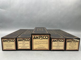 5 Antique Player Piano Rolls.
