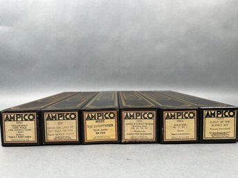 6 Antique Player Piano Rolls.