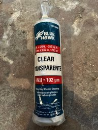 Blue Hawk Clear Plastic Sheeting