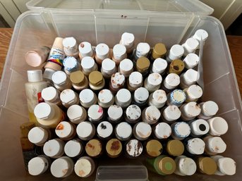 Box Lot Of Acrylic Paint