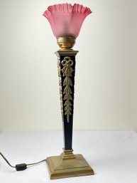 Vintage Art Deco Style Torch Table Lamp