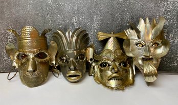 Metal Indigenous Mexican Masks *Local Pick-Up Only*