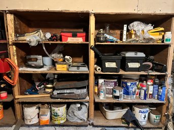 Wall Of Tools And Chemicals