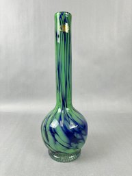 Green And Blue Cavalier Glass Vase *Local Pick Up Only *