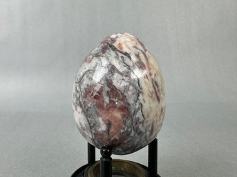 Vintage Polished Stone Egg (Stand Does Not Go With It)