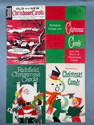 4 Vintage Christmas Carol Books.