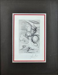 Salvador Dali Moon Rider Original Signed Etching