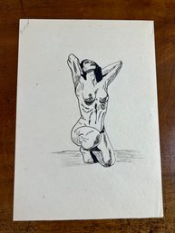 Nude Picture By Evelyn On Paper, Both Sides