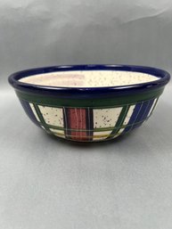 Shorelines By Judy Ueland 3.5x9.5 Inch Serving Bowl.