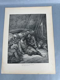 Gustave Dore Print From The Poem: The Rime Of The Ancient Mariner # 5