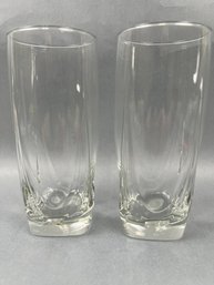 2 Square Bottom Tumblers.