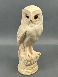 White Owl Hand Carved Sculpture *local Pick Up Only*