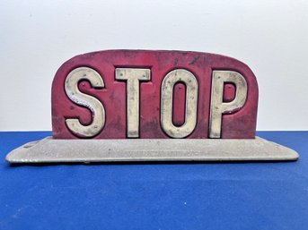 Portable Rubber And Metal Stop Sign.