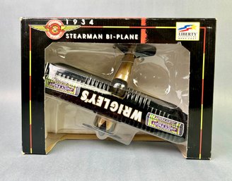 1934 Stearman Bi-Plane Die Cast,  Limited Edition By Liberty Classics Spec Cast