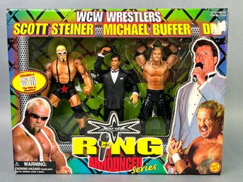 WCW Wrestlers, Ring Announcer Series Steiner, Buffer, DDP