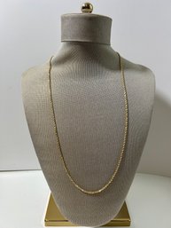 14k Yellow Gold Rope Necklace