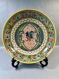 Large Colorful Rooster Bowl -portugal