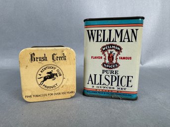 2 Vintage  Tins