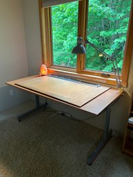 Drafting Table And Architects Lamp