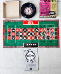 Vintage E S Lowe Company Mini Roulette Game.