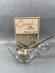 Vintage Rogers Bros. Esperanto Dish With Ladle.