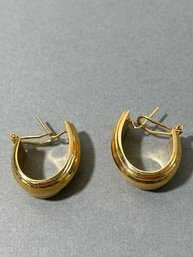 18k Yellow Gold Hoop Earrings