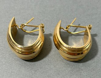 18k Yellow Gold Hoop Earrings