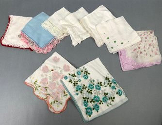 Vintage Miscellaneous Cloth Handkerchiefs