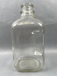 Vintage Half Gallon Glass Milk Jug.