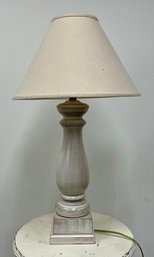 Whitewash Farmhouse Table Lamp