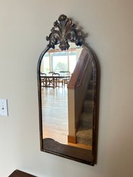 Vintage Metal Framed Hall Mirror