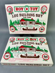 Roy Toy Log Building Sets - Set No. 3 - The Camp