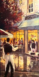 French 5th Ave Cafe Paint Print Framed