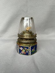 Antique Chinese Opium Cloisionne Lamp