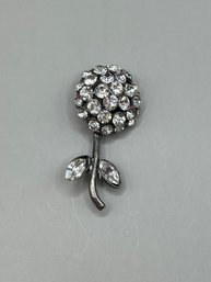 Costume Flower Rhinestone Pin/brooch