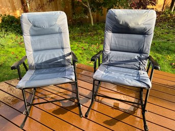 Set Of 2 Bluegray Outdoor Rockers *Local Pick-Up Only*