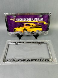 Pair Of Vanity License Plate Covers