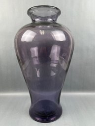 Large Purple Spanish Glass Vase.