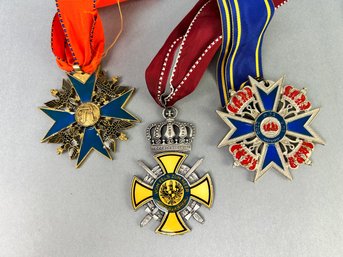 Group Of 3 - 1980s Hiking Medals