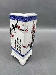 Oriental Double Bamboo Vase.